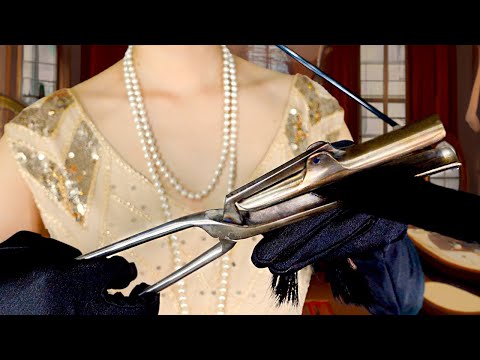 ASMR Haircut & Styling For Gatsby's Party🍸 | 1920's Roleplay, Layered Sounds, Personal Attention