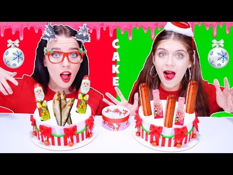 Cake Decorating Challenge (Christmas Edition) Eating Sounds LiLiBu