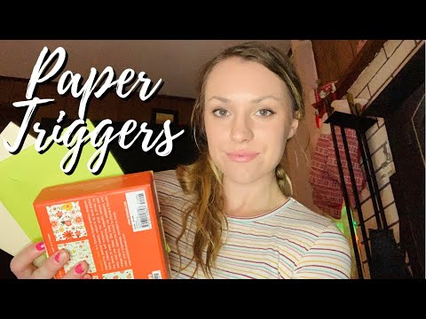 PAPER TRIGGERS ASMR | TAPPING AND CRINKLE PAPER SOUNDS ASMR | ASMR PAPER CRINKLES | RELAXING ASMR
