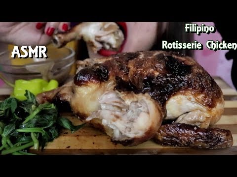 ASMR Rotisserie Chicken Lechon Manok Real SOund Mukbang