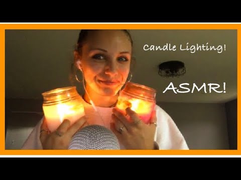 ASMR|| Candle Lighting and Glass Tapping!