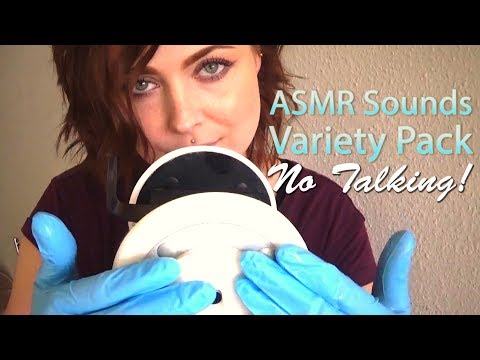 ASMR Sounds Variety Pack: Oily Ear Massage/ Spritzing Mic/ Heavenly Plastic Crinkles - NO Talking