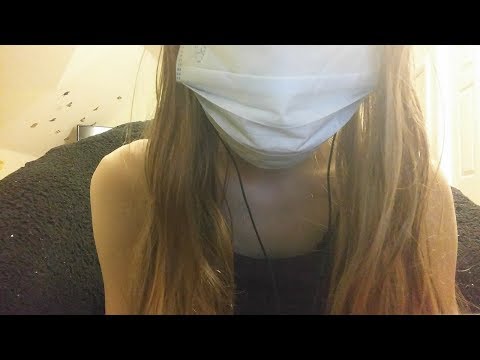 ASMR whispering from a surgical mask (+trigger sounds, kiss sounds)