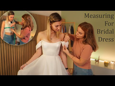 ASMR Perfectionist WEDDING Dress💍FULL Body MEASURING & Dress FITTING | real person asmr