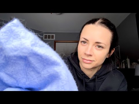 ASMR • Covering Your Face and Eyes (Brushing, Finger Tracing)