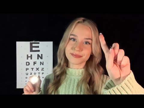 ASMR | 5 Minute Eye Exam Roleplay (Flashlight, Eye chart, Examining)
