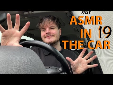 Fast & Aggressive ASMR in the Car 19 lofi Hand Sounds, Invisible triggers,Gripping&Scratching+Visual