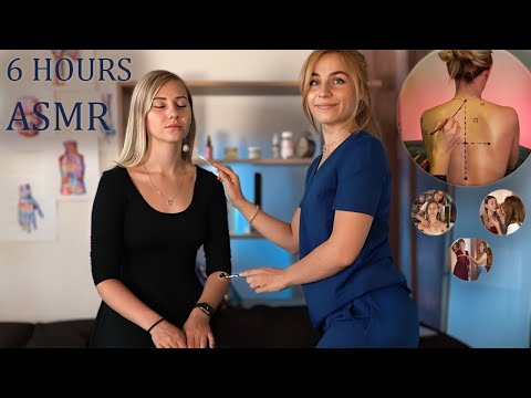 6 HOURS ASMR Body Exam REAL PERSON compilation 😴 HairPlay, Scalp Check, Back Measuring w/ MARY 😴
