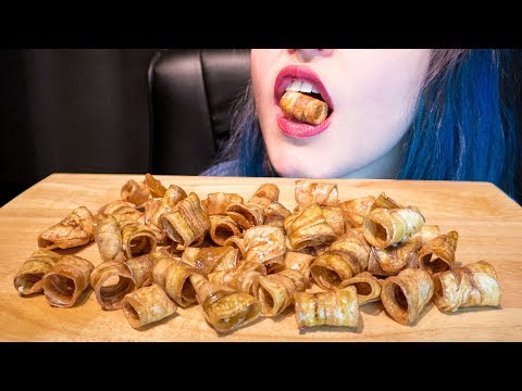 ASMR: The Crispiest Rolled Banana Chips! | Thai Snack 🍌 ~ Relaxing Eating Sounds [No Talking|V] 😻