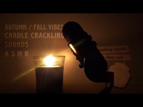 ASMR Super Relaxing Candle Sounds - Crackling Flame Sounds | Flickering Candle Light 🕯️🎃🍂
