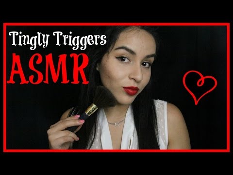 ASMR ♥︎ Tingly Triggers Nail Tapping & Brushing (Whispering & Soft Spoken)