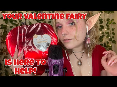 ASMR valentine’s day fairy helps you love yourself! she brings gifts 🤭❤️