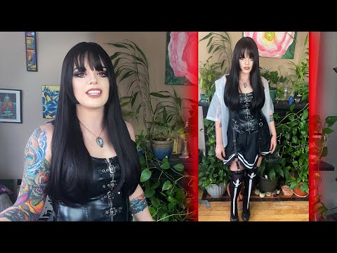 Goth Unzzy Review & Try On | Wig, Harness & Transparent Shirt