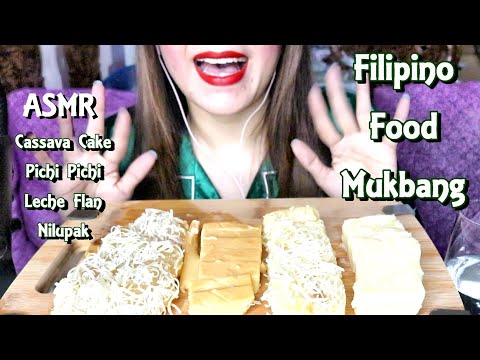 Eating Filipino Food Cassava Cake | PichiPichi | ASMR | HungryBuny