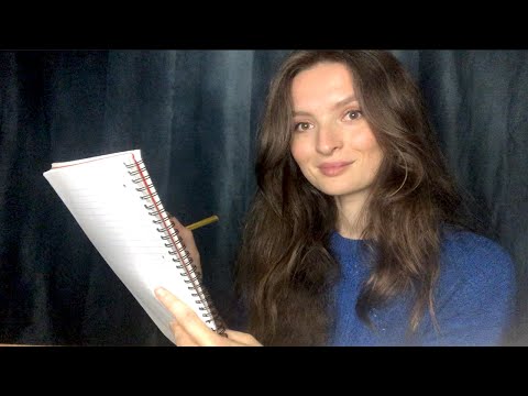 ASMR Nutritionist Roleplay for Happiness 💕 | Writing Sounds, Soft Spoken & Triggers