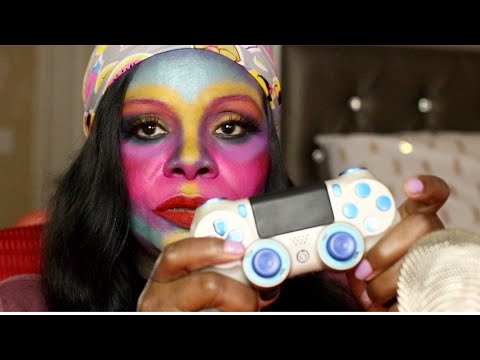 Clicking Game Controller ASMR Chewing Gum Sounds