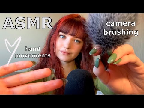 ASMR ~ Camera Brushing and Hand Movements/Sounds