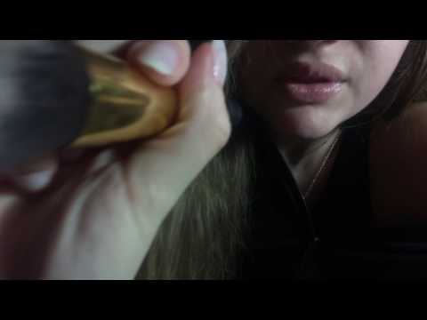 ASMR- stippling, brushing your face(up close) mouth sounds