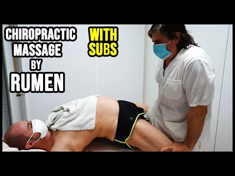 CHIROPRACTIC FULL BODY MASSAGE by RUMEN with SUBTITLES 💆 ASMR relaxing voice and whispers