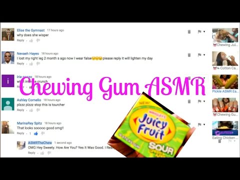 Chewing Gum ASMR Mouth Sounds/Juicy Fruit SourApple