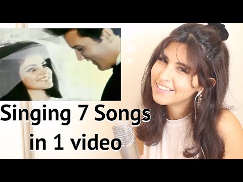 اغني 7 اغاني Live - Singing 7 Songs ( Arabic and English )
