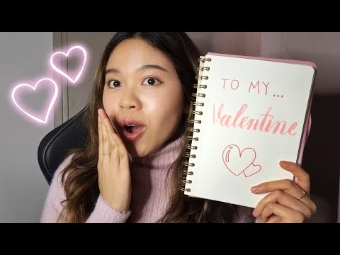 ASMR Letter to my Crush for Valentine's Day 💌❤️