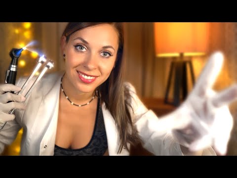 ASMR Ear Cleaning Home Visit Roleplay, Otoscope, Tuning Fork, Personal Attention