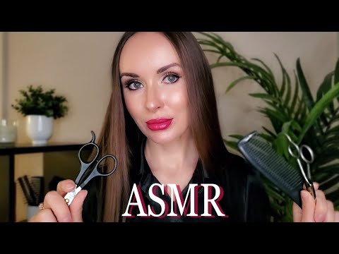 АСМР Усыпляющая стрижка 💇‍♀️| Расчесывание Волос | ASMR Combing hair | haircut