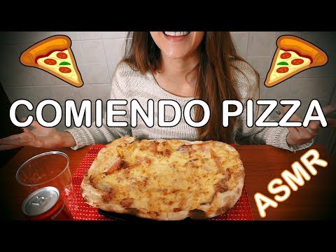 ⭐️ ASMR Español ⭐️Comiendo pizza romana y bebiendo Coca-Cola