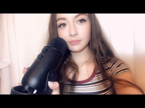 ASMR Slightly inaudible whispers and mouth sounds (trigger words, face brushing)