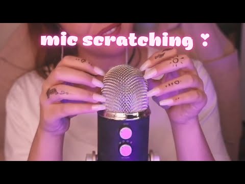 ASMR Mic Scratching~ [With Foam Cover, No Foam Cover, Fluffy Cover] ✨
