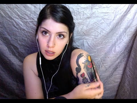 ASMR tattoo tracing and whispering