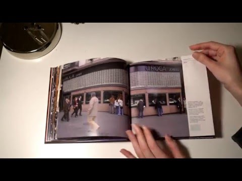 ASMR Barcelona Traditional Old Shops Book - Page Turning - Tracing - No Talk