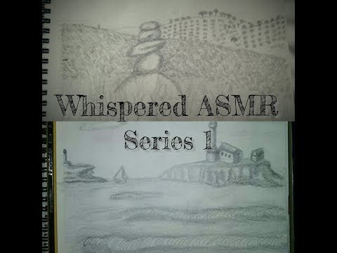 ASMR WHISPERS: Showing you my sketch pad  1🖌️📒  | Whispered Ramble