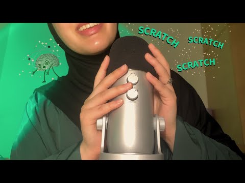 ASMR mic scratching & DOUBLE mouth sounds for extra tingles 🤯✨