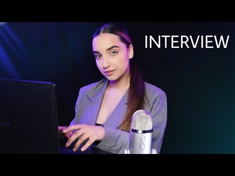 ASMR ROLEPLAY : Je t'interview