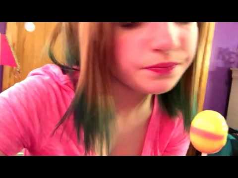 ASMR Lollipop eating and wet mouth sounds
