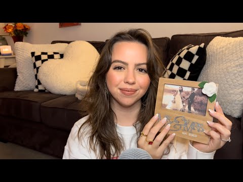 ASMR WEDDING HAUL 🤍 | things I got for my wedding ✨ | tapping, tracing, scratching, and whispering
