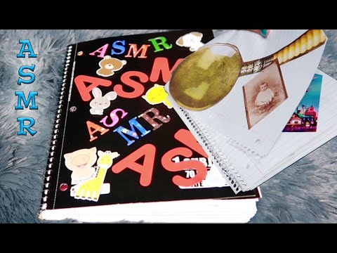 ASMR: Slow Page Turning/Spiral Notebook/Scrapbook/Tearing Pages From Book/Paper Crinkles/No Talking