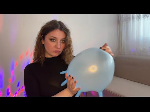 ASMR | Blowing Gloves And Plastic Bags ♥️♥️ + Popping