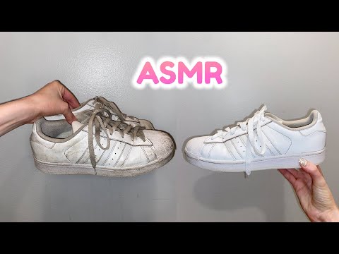 [ASMR] Satisfying Sneaker Cleaning! (Dirty to White)