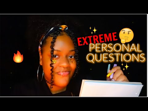 ASMR ✨ ASKING YOU EXTREMELYYY PERSONAL QUESTIONS 🖊️🤔😅... (uh...YIKES....🔥)
