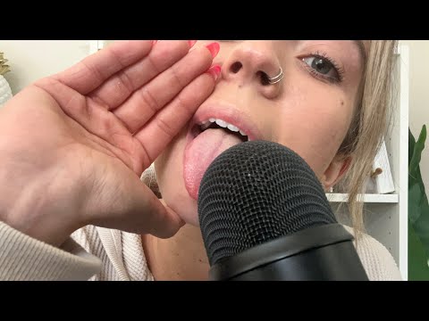 ASMR| My Wettest Mouth Sounds with Highly Sensitive Lens Licklng| Inaudible Whispering, Tapping