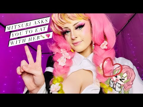 ASMR// Mitsuri asks you to eat with her💖 (whispering role playing)🍡🌸