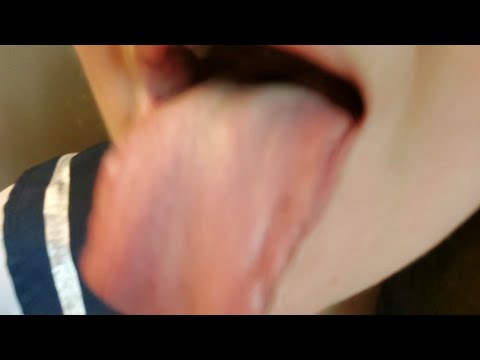 ASMR licking lens | tongue out