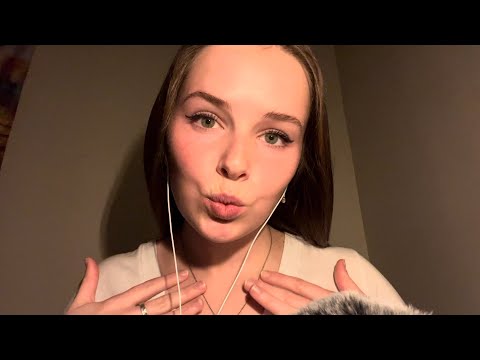 Asmr🌙trigger assortment and answering some questions😴✨💤🌛