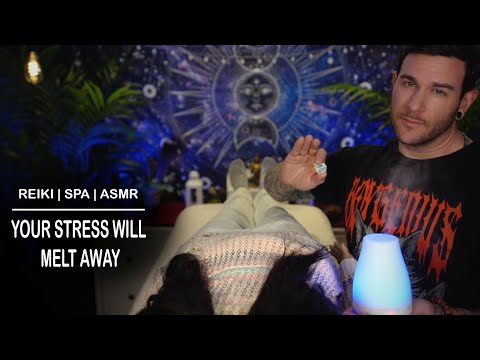soothing reiki & spa asmr | unblocking your heart chakra | soft spoken male voice