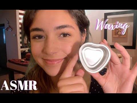 ASMR SPA: WAXING YOUR EYEBROWS | whispered roleplay with tapping, plucking, and personal attention