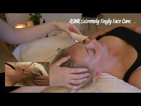 ASMR Relaxing Facial with gentle Ear Massage & brushing | Stress Relief (No talking)