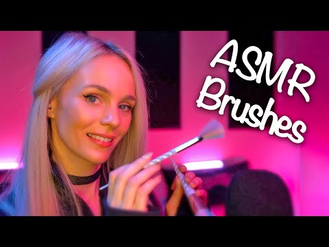 ASMR Soft Spoken | Brushing The Mics With My New Unicorn Makeup Brushes